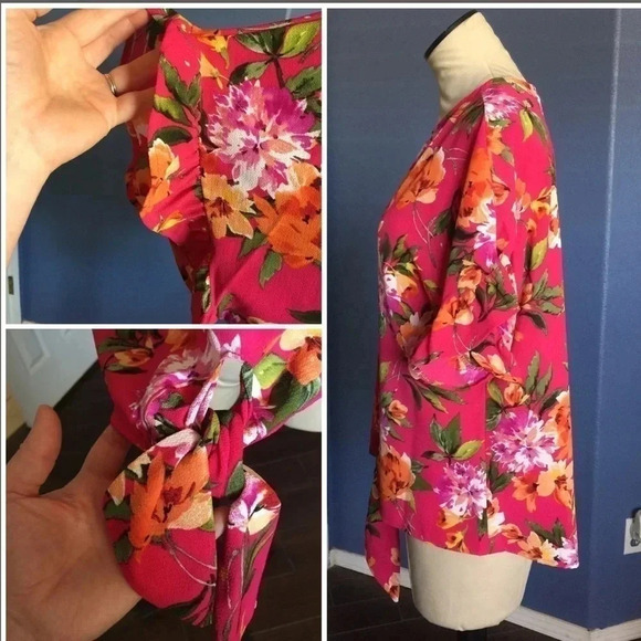 Fuchsia Floral Top​​​​​ - Picture 6 of 7